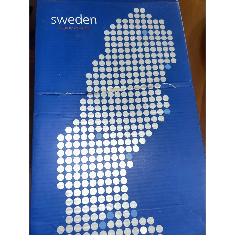 SWEDEN~~YLVA OLSSON~~SAGAFORM 2009 Ceramic LARGE Serving/Candy Dish~Sweden Shape